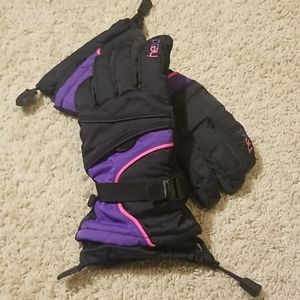 Girls winter snow gloves